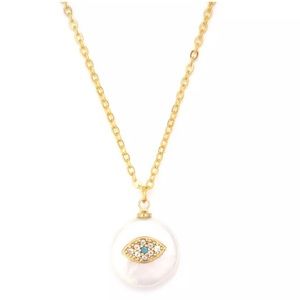 Pearl necklace with evil eye 🧿